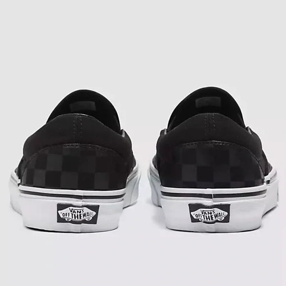 Vans WMNS Classic Slip-On (Checkerboard)Black/BlackVN000EYE276Sneakers